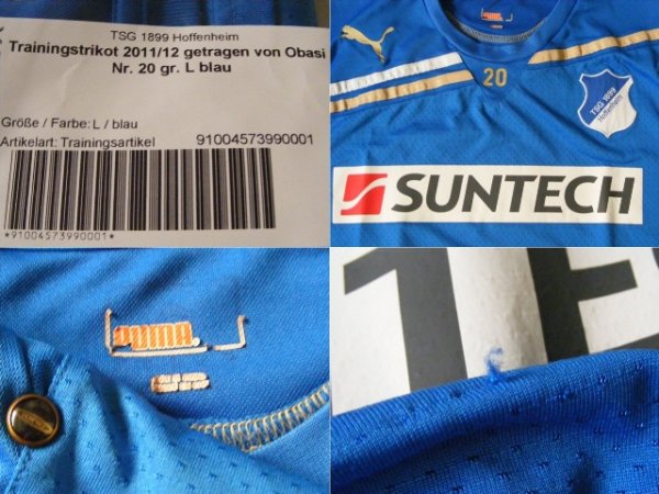 画像3: ホッフェンハイム１１/１２　チネドゥ・オバシ・オグブケ　トレーニングシャツ　選手実使用
