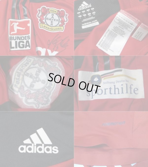 画像3: レバークーゼン 2008/10 ホーム ユニフォーム パトリック・ヘルメス 選手支給品  直筆サイン入り Lサイズ adidas