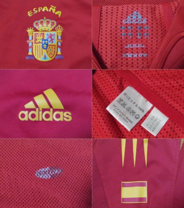 画像3: スペイン代表 2004/05 ホーム ユニフォーム 市販選手用(オーセンティック) L?サイズ adidas