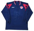 ベガルタ仙台 2010/11 トレーニングシャツ #1 萩原達郎 選手支給品 直筆サイン入り  XOサイズ asics