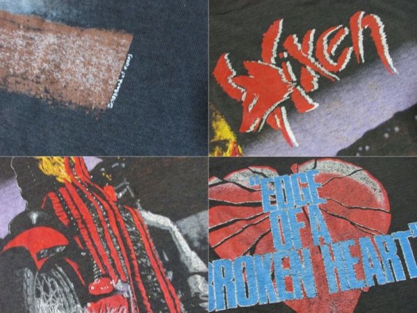 画像3: VIXEN 1988 EDGE OF A BROKEN HEART S〜Mサイズ？ ヴィンテージTシャツ