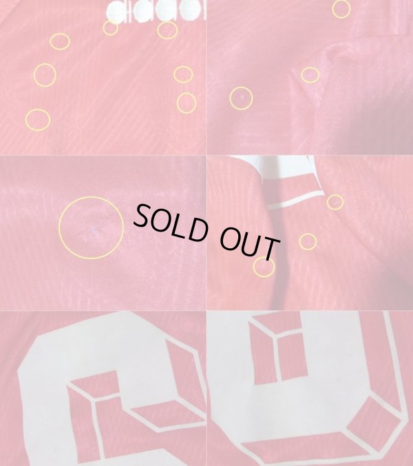 画像4: ベルギー代表 1994/96 ホーム ユニフォーム #6(ロレンツォ・スターレンス) Mサイズ diadra