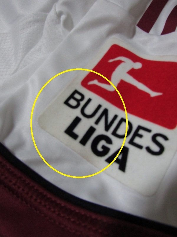 画像4: ニュルンベルク 2013/14 アウェイ ユニフォーム ベルカイ・ダバンル 選手実使用品 Lサイズ adidas