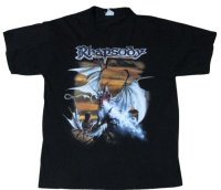 RHAPSODY POWER OF THE DRAGONFLAME 2002 ヨーロッパ＆ジャパンツアーTシャツ Lサイズ？ ヴィンテージTシャツ