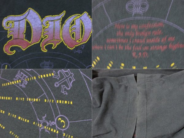 画像7: DIO 1993 STRANGE HIGHWAYS ヨーロッパツアーTシャツ Lサイズ FRUIT OF THE LOOM オフィシャル品