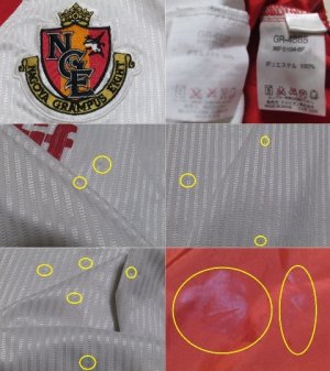 画像4: 名古屋グランパス トレーングシャツ＆ピステパンツセット #15 選手支給品 XOサイズ le coq