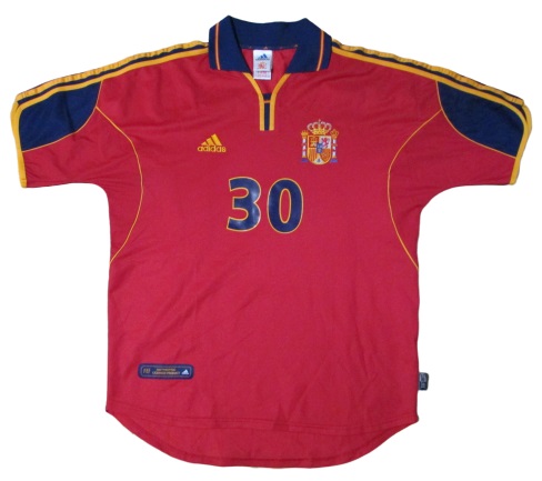 スペイン代表 1999/01 ホーム ユニフォーム #30 Mサイズ adidas